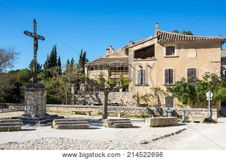 Street of town Oppede-le-Vieux in Provence France
