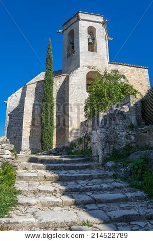 Church of Notre -Dame-Dalidon in Oppede-le-Vieux France