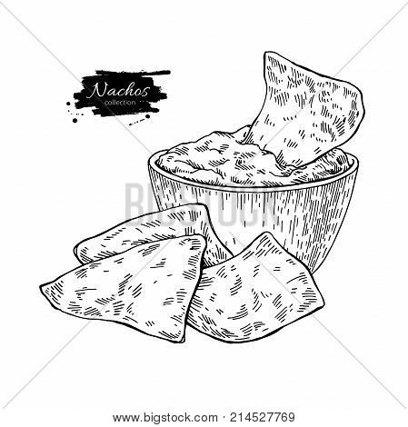 Nachos Drawing Vector Photo Free Trial Bigstock