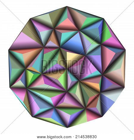 EPS10. vector illustration abstract 3d geometric polygonal triangle pattern