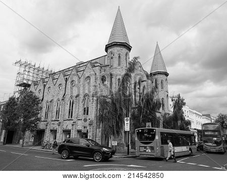 Westbourne Grove Church In London Black And White