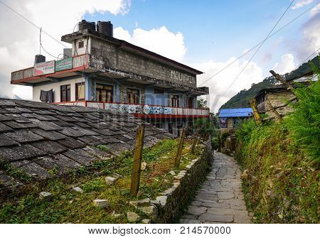Mountain Village In Ghandruk, Nepal