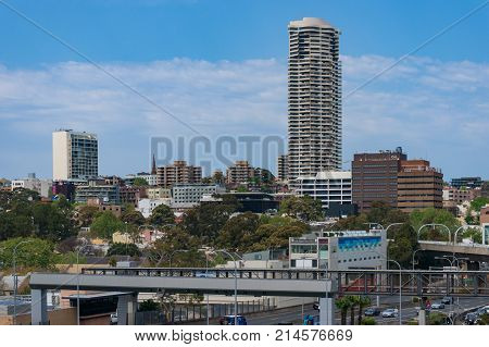Woolloomooloo Suburb Cityscape Aerial View