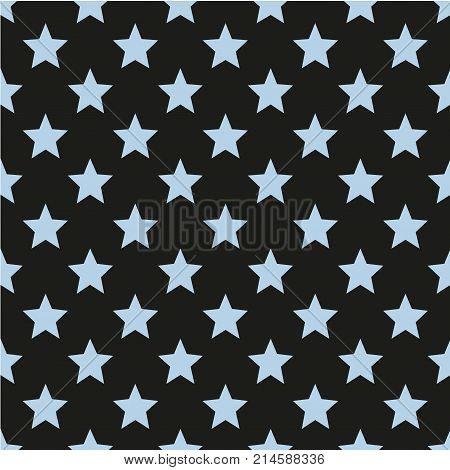 Pattern with stars. Seamless vector illustration. Retro, vintage background Vector illustration Flat Scandinavian style for print on fabric, gift wrap, web backgrounds, scrap booking, patchwork