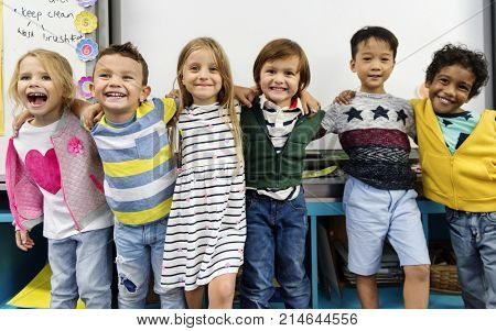 Happy kids at elementary school