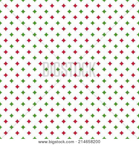 Christmas seamless pattern with curved stars. Happy New Year background. Vector design for winter holidays. Endless texture for wallpaper web page background wrapping paper and etc.