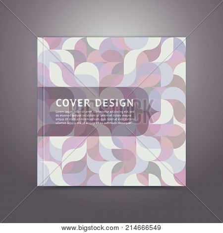 Geometric Color Cover In A Modern Flat Style With Space For A Title And Logo. Vector Illustration. B