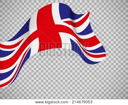 England flag icon on transparent background. Vector illustration