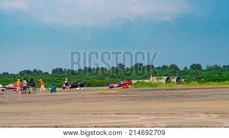 RAYONG THAILAND-NOVEMBER 18 2017 : Air Race1 World Cup Thailand 2017 at U-Tapao Naval Air Base in Thailand