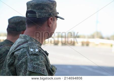 The Military Lieutenant Colonel With Two Stars