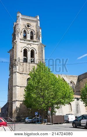 Saint Saturnin church in town Pont-Saint-Esprit France