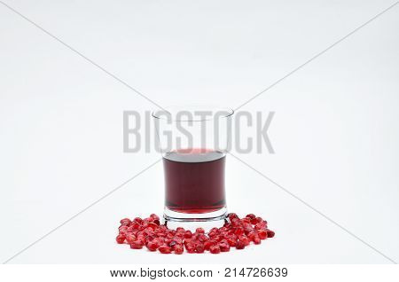 Pomegranate On A White Background.natural.for Isolation.