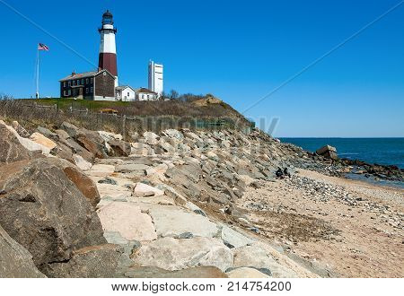 Big Sable Point Lighthouse located in Montauk, in USA
