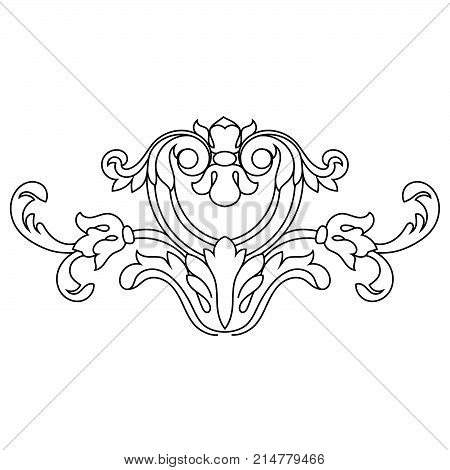 Black vintage ornament, baroque ornament, scroll ornament, engraving ornament, border ornament, floral ornament, retro pattern, antique pattern, style acanthus pattern, foliage pattern, swirl pattern decorative pattern, filigree pattern. vector