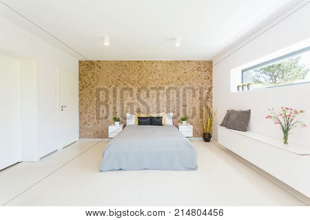 White Spacious Living Room