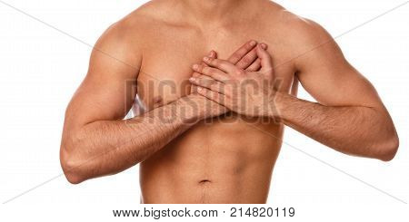 Young Man With Pain In His Chest