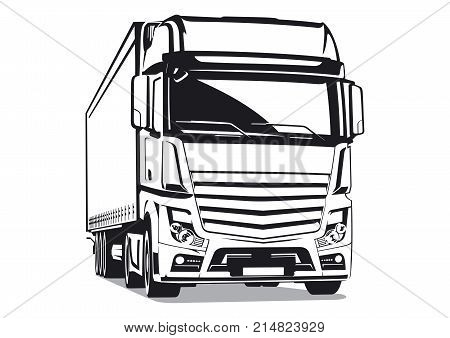 Commercial transport illustration for your projects .