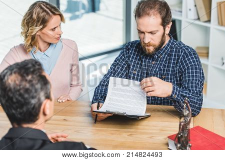 Man Reading Contract