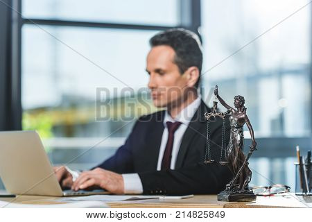 Lawyer Working On Laptop