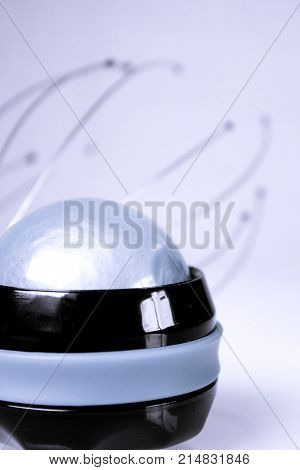 Blue rollon ball for relaxing body massage