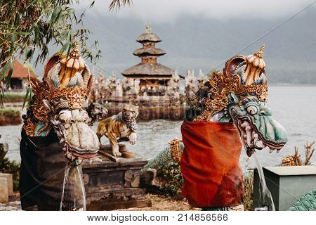 Ulun Danu Bratan (pura Ulu Danau) Temple. Famous Place, National Landmark Of Bali, Indonesia