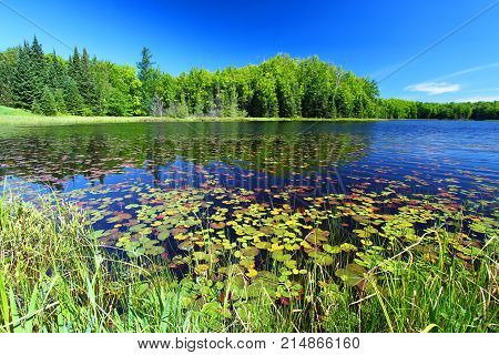 Mabel Lake in the Northern Highland American Legion State Forest of Wisconsin
