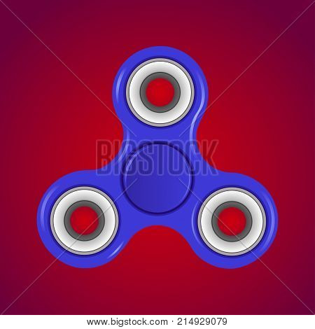 Hand spinner flat vector illustration. Hand spinner tricks. Badges labels banners advertisements brochures business templates. Vector illustration isolated on white background