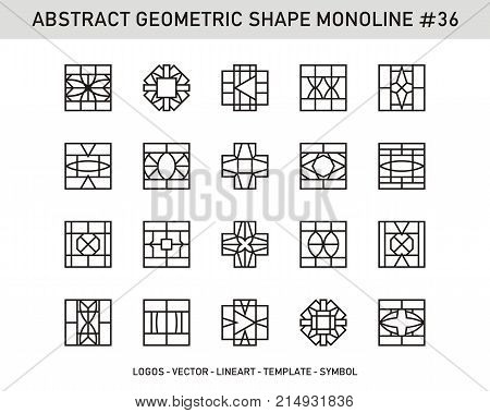 Abstract Geometric Shape Monoline_31-40