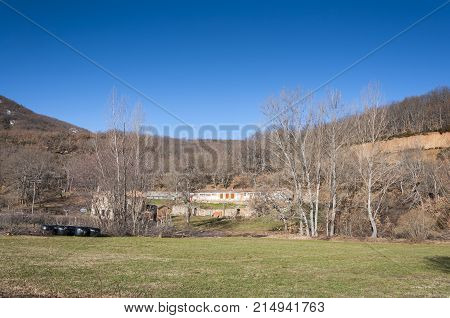 Ruined farm house in La Pola de Gordon Leon Province Spain