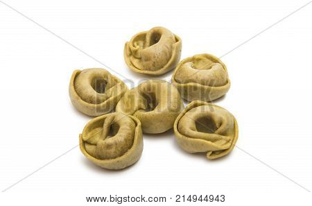 ravioli  tortellino, tradition isolated on white background