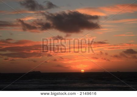Broadhaven solnedgang