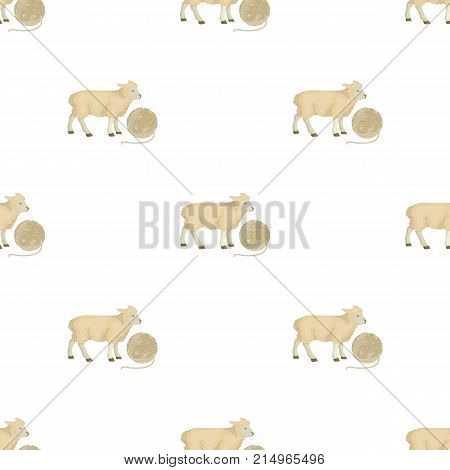 Wool, single icon in cartoon style.Wool vector symbol stock illustration .