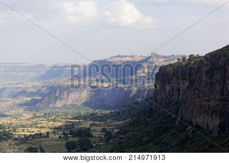 Landscape In The Ethiopia Near Debre Libanos.