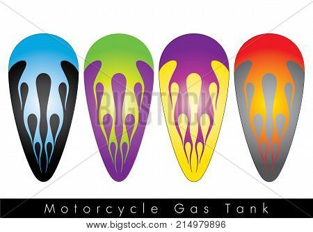 This is a beautiful vintage custom painting for Motorcycle Gas Tank