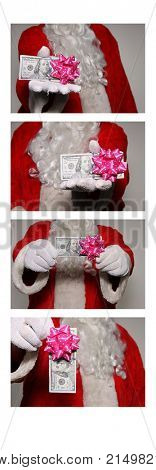 Santa Claus Photo Booth. Photo Booth picture with Santa Claus. 