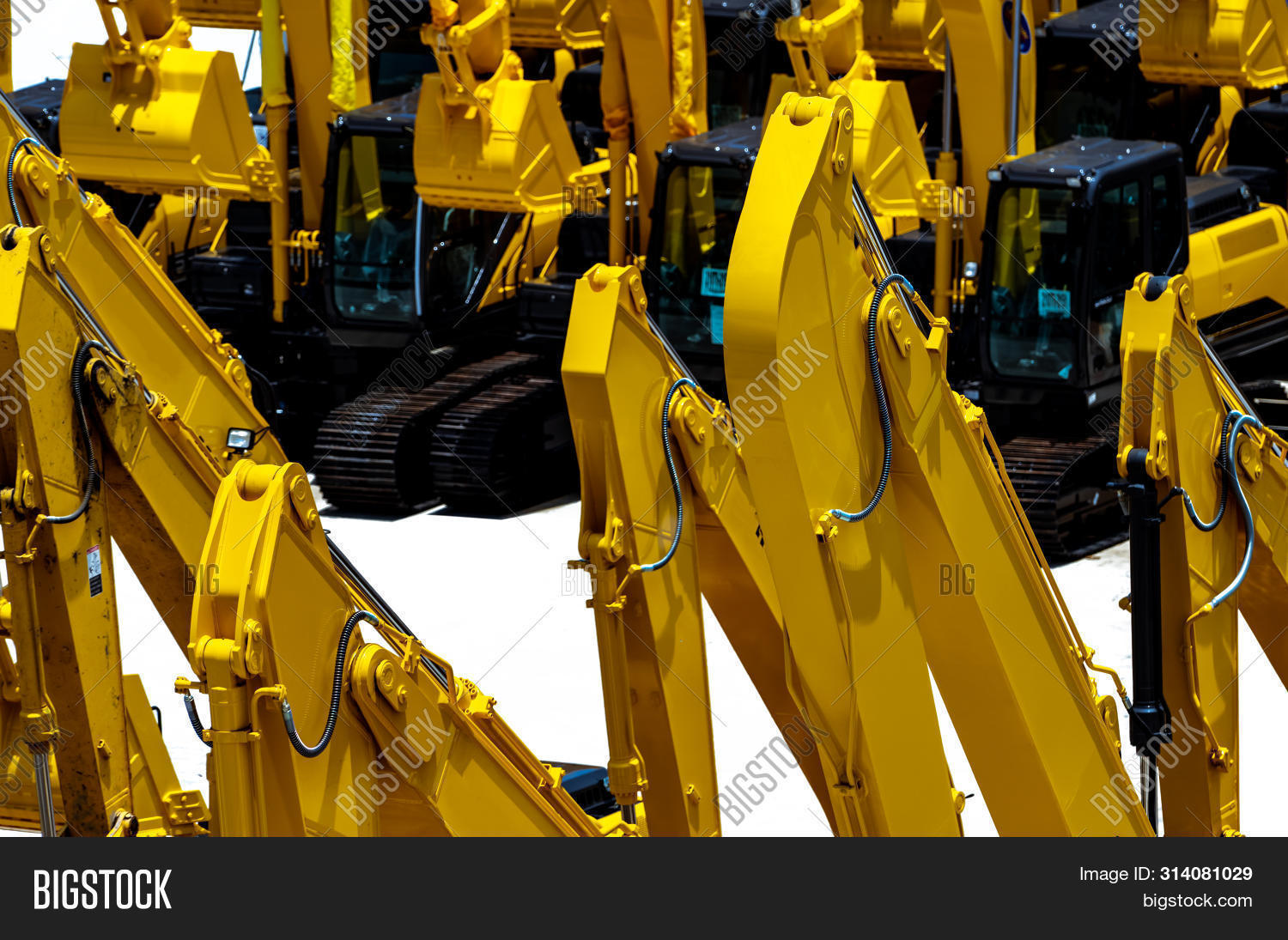 Yellow Backhoe Image & Photo (Free Trial) Bigstock
