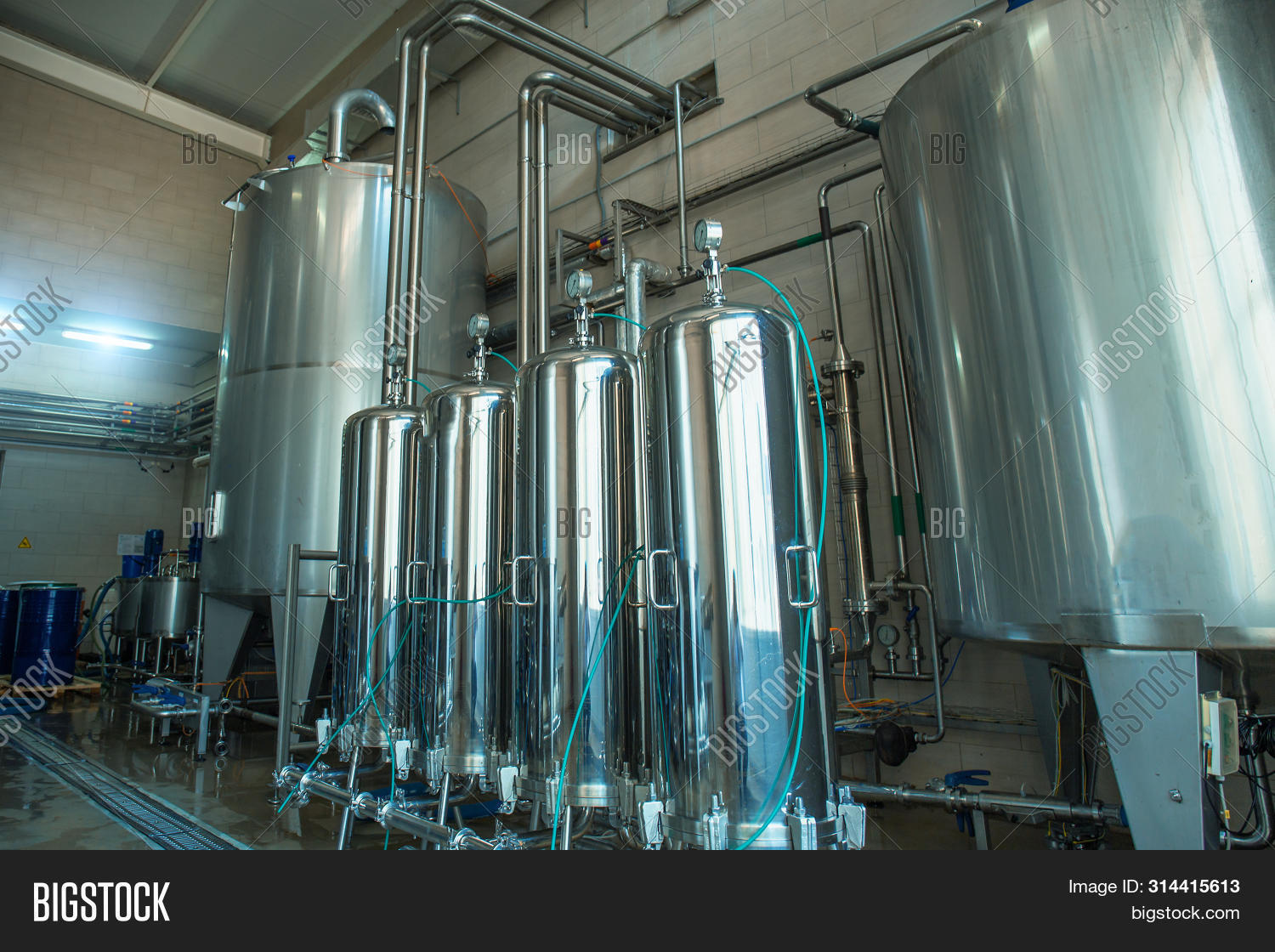 Large Steel Tanks Vats Image & Photo (Free Trial) Bigstock