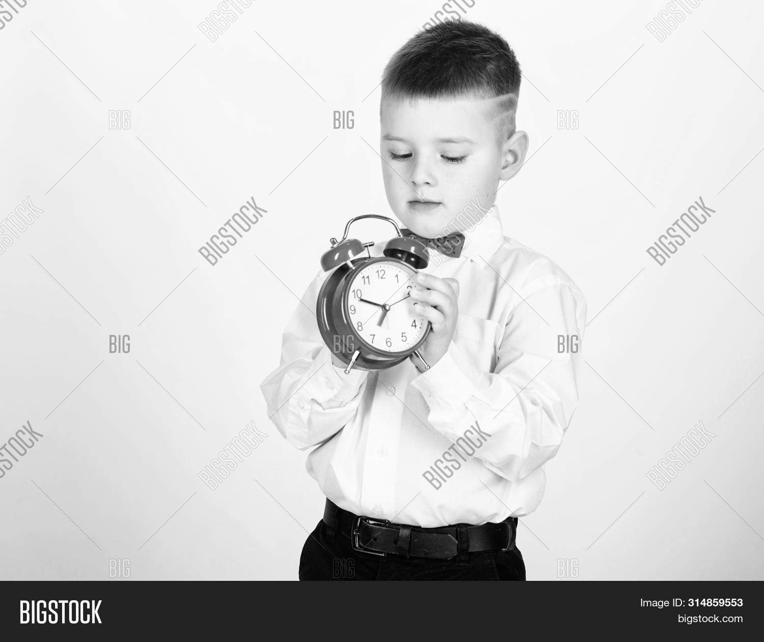 Set Alarm Clock. Child Image & Photo (Free Trial) Bigstock