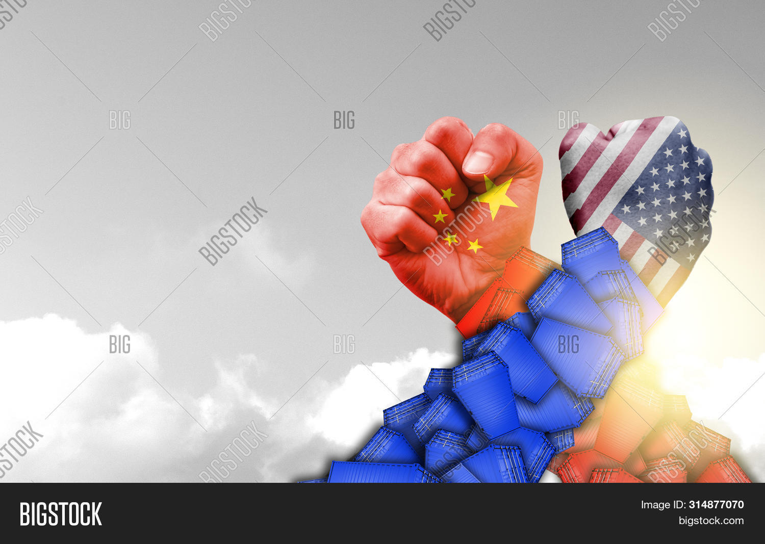 Usa China Flag Print Image Photo Free Trial Bigstock Usa China Flag Print Image Photo Free Trial Bigstock