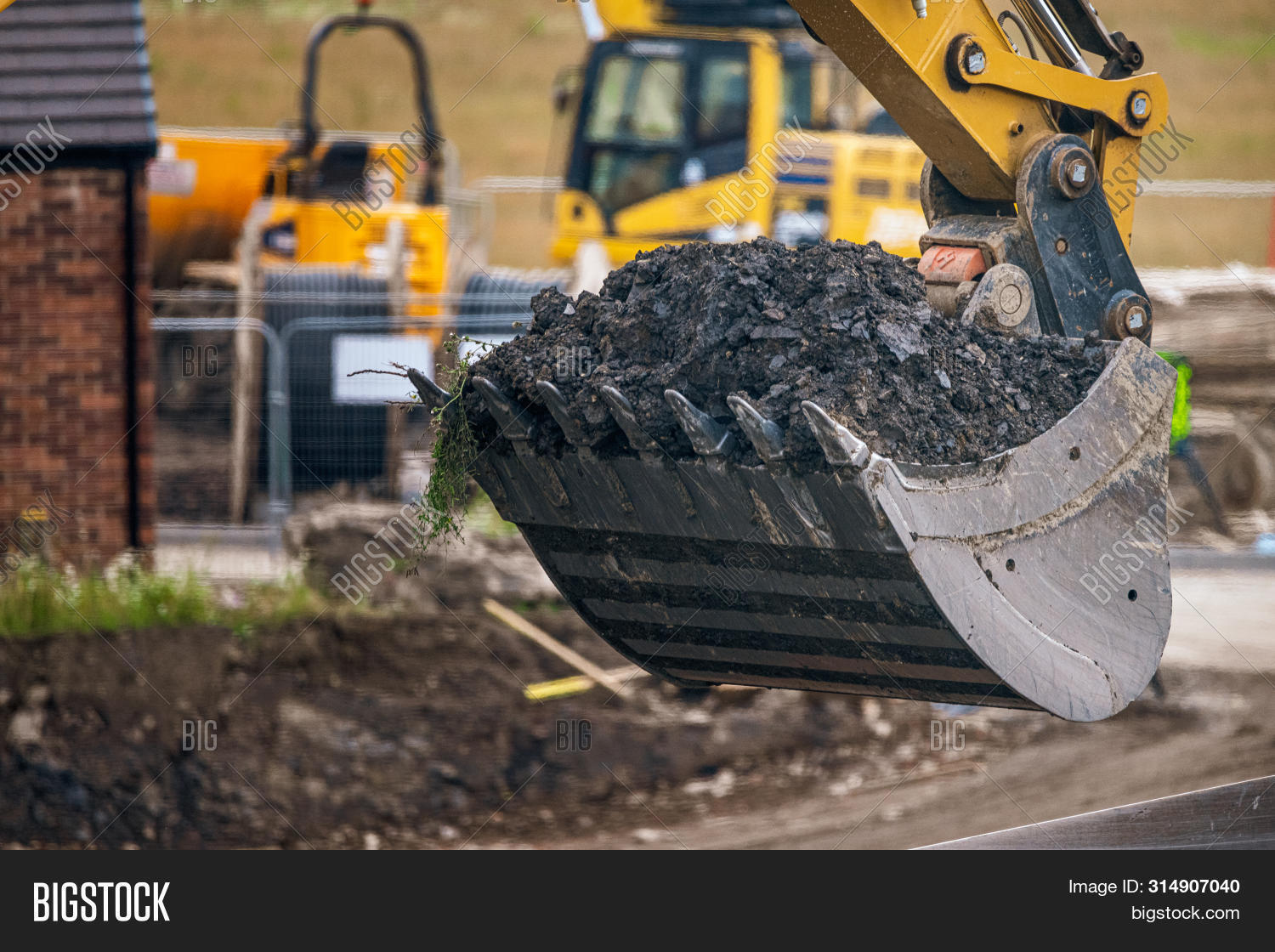 Digger Dump Truck Move Image & Photo (Free Trial) | Bigstock