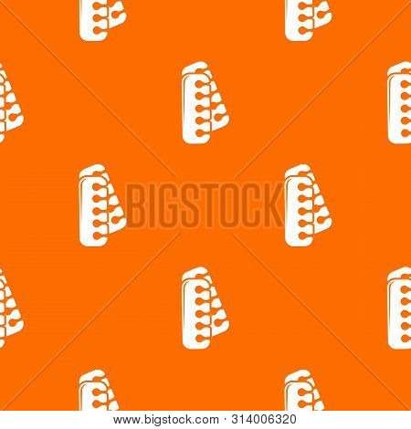 Nail Foot Tool Separator Pattern Vector Orange For Any Web Design Best