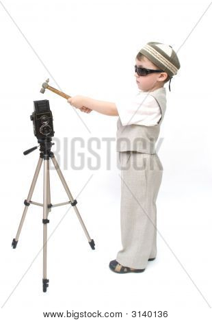 A Child Influences A Camera