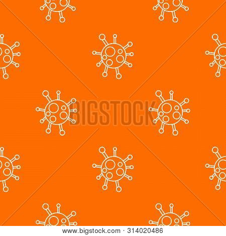 Chlamydia Virus Pattern Vector Orange For Any Web Design Best