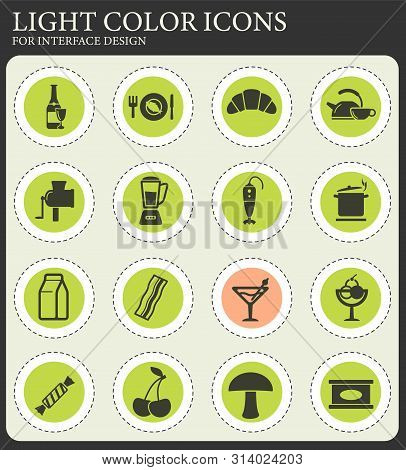 Food And Kitchen Simple Icons For Web