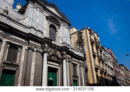 The Church Of St. Nicholas The Charitable Built On 1682 In Naples