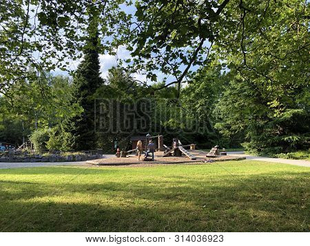 Mainau Kids World Adventure Playground Or Mainau-kinderplatz (flower Island Mainau On The Lake Const