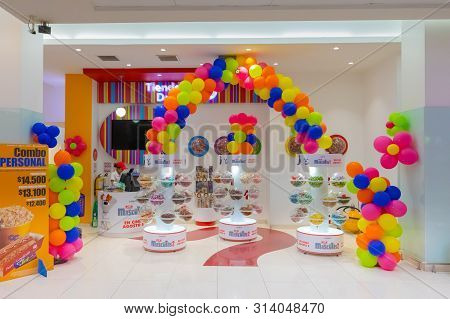 Bogota Colombia July 7 Candy Store In Salitre Mall Located In Northern Bogota. Appreciated By Locals