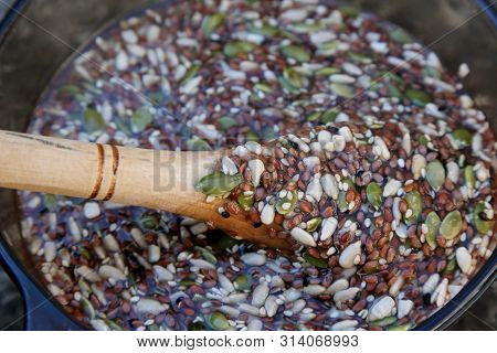 Detail Of The Preparation Of Mucilage By Soaking Raw Seeds