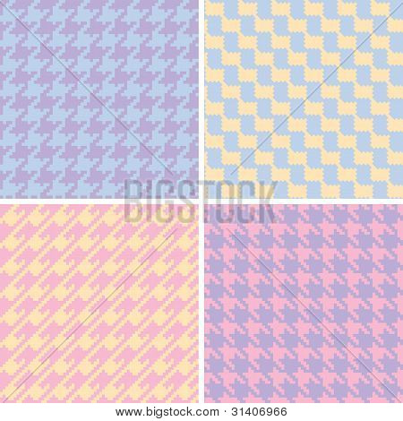 รูปแบบ Houndstooth พิกเซลในพาส