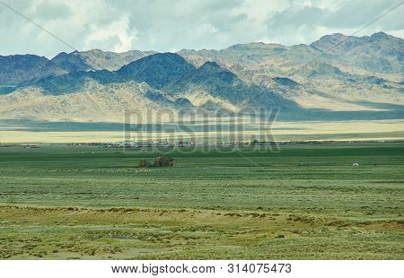 Mountain Plateau In The Area Zavkhan River